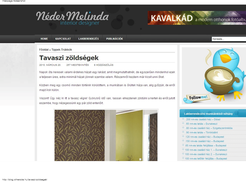Tavasz a lakásban
