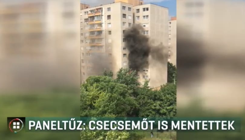 Sokkoló paneltűz Újbudán, egy csecsemőt is kórházba vittek