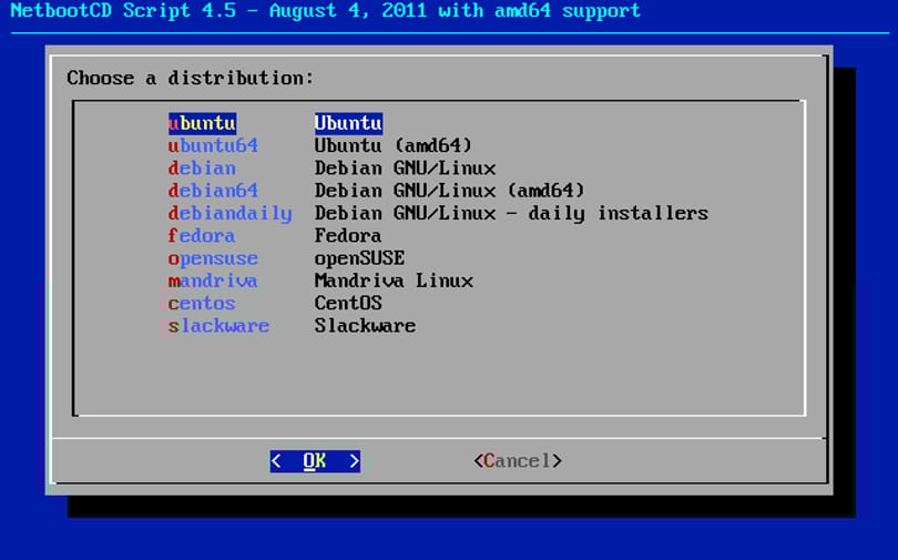 NetbootCD: egy CD-ről több Linuxot telepíthetünk, egyszerűen