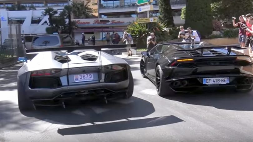 Erre a két extrém Lamborghinire még a monacóiak is összefutottak – videó