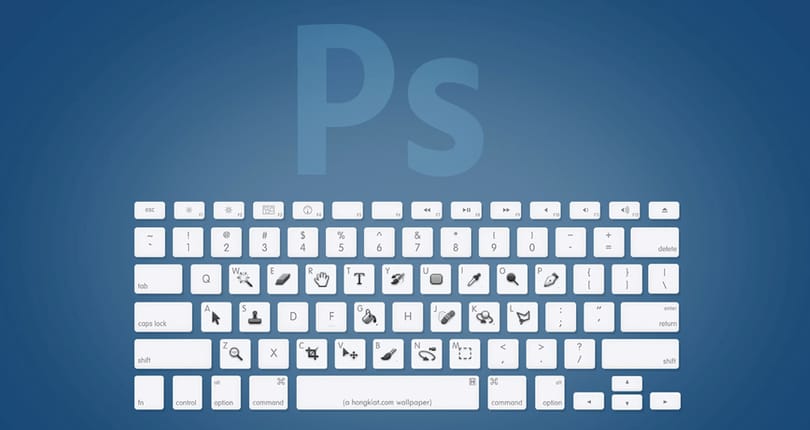 Letölthető Adobe CS háttérképek, a legfontosabb billentyűkombinációkkal