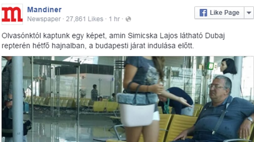 Dubajban fotózták le ma Simicska Lajost
