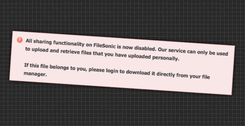Megindult az ár: nem lehet letölteni a Filesonic-ról és az Uploaded.to-ról sem!