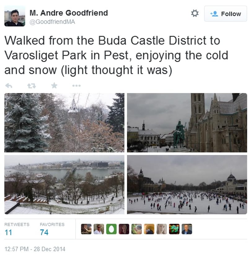 André Goodfriend nyakába vette Budapestet - fotók