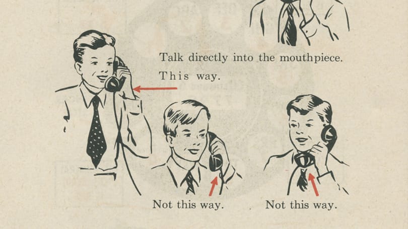 Zseniális ábrákat találtunk: így magyarázták el 1951-ben a telefon használatát