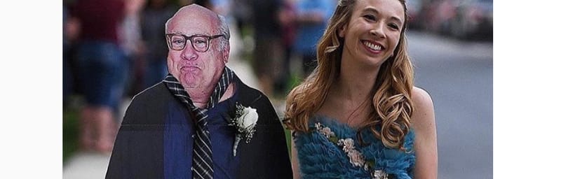 Egy lány Danny DeVito-bábuval ment a végzős bálba, a színész pedig zseniálisan reagált
