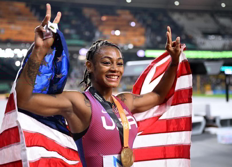 Legyőzték a Zsebrakétát, amerikai a női 100-as sprint új világbajnoka
