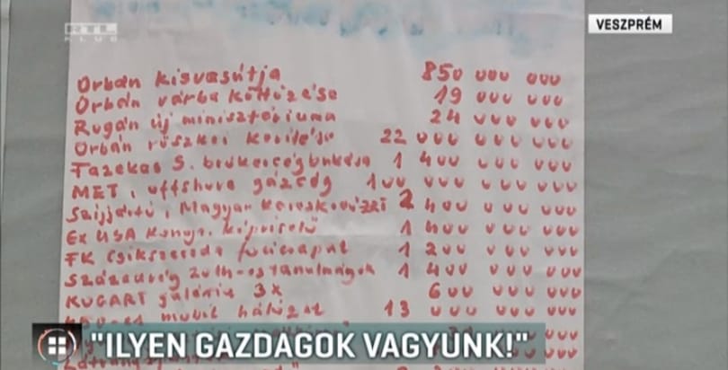 Simicska hirdetőoszlopán jelentek meg a kormány feleslegesnek vélt költései