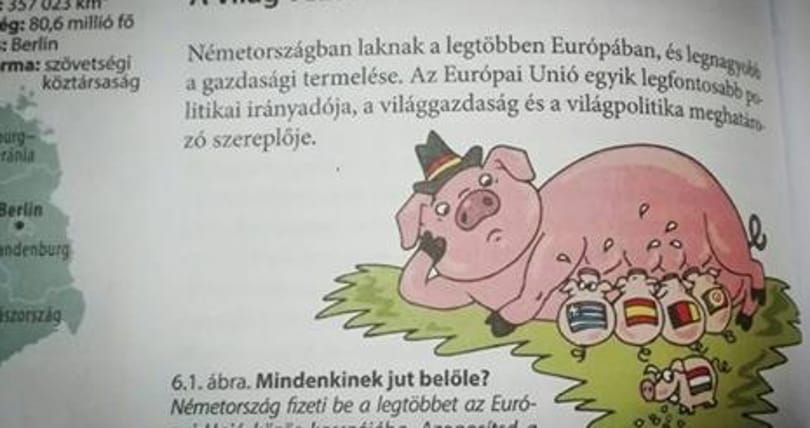 Megmagyarázta a kormány, miért áll saját lábán a magyar malac a tankönyvben