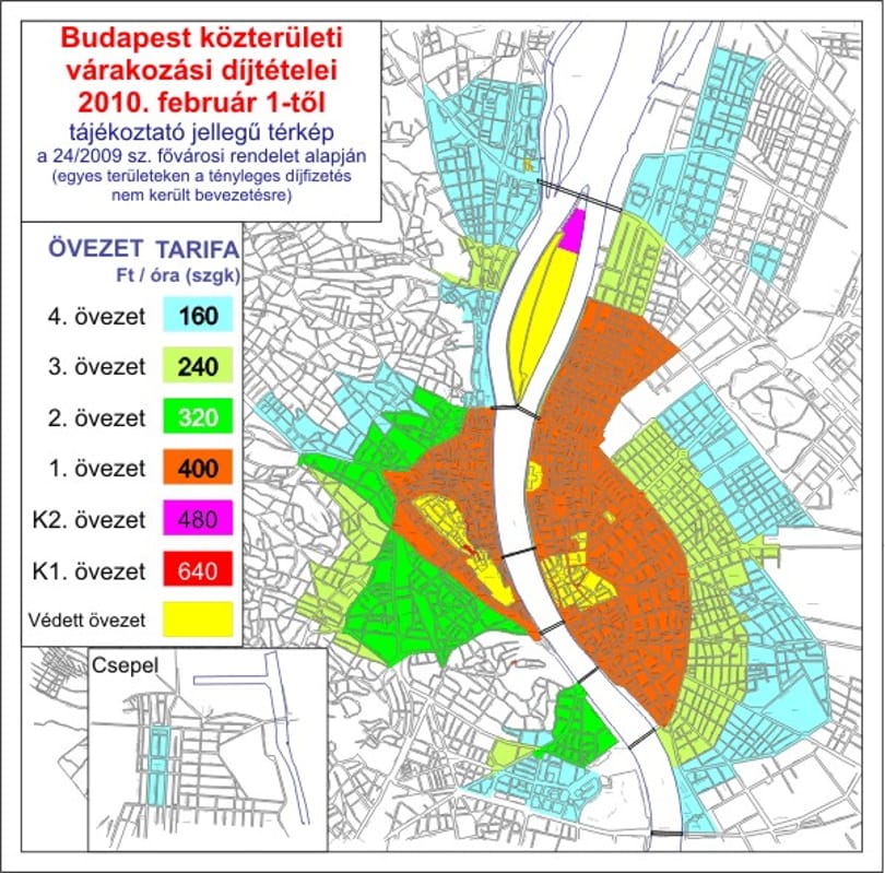 Ezer forint a Városligetben? - Újabb kerületekben lehet fizetős a parkolás
