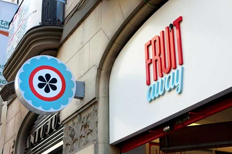Fruitaway, egy csuda csinos gyümölcsbár Valenciában