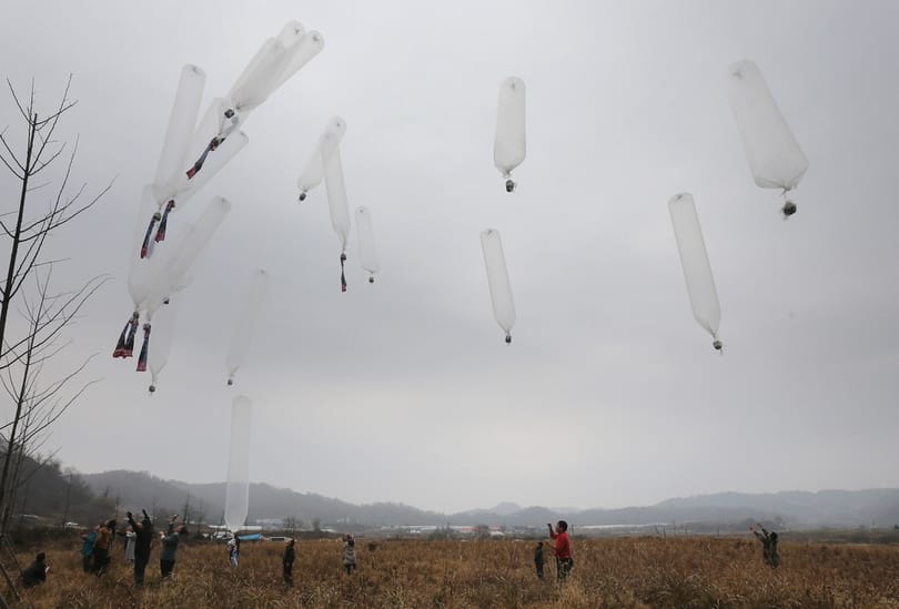 Röplapháború a két Korea között