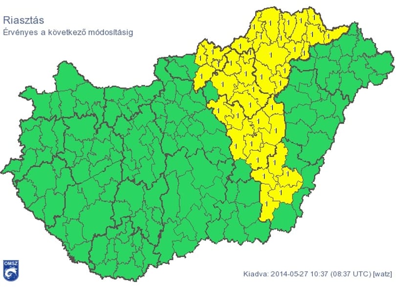 Óriási hideg teknő kúszik délután a fél ország fölé