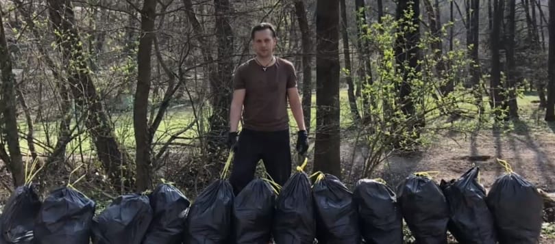 Egy miskolci férfi hatezer liter szemetet szedett össze a Bükkben