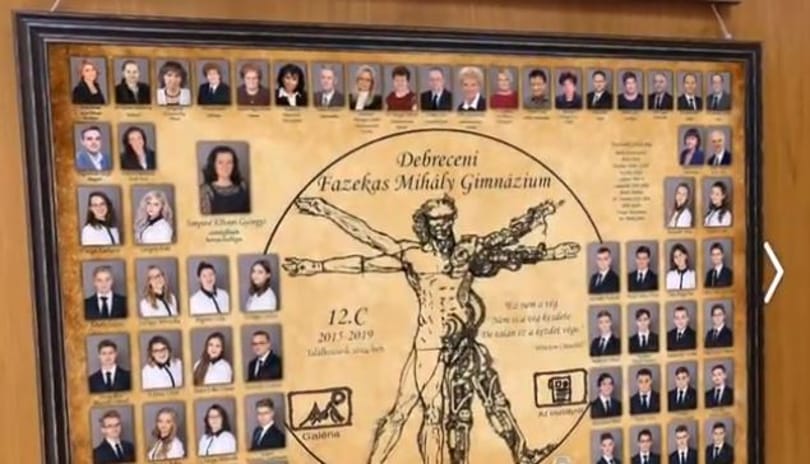 Nagyon menő a debreceni gimis tabló, megmozdulnak a képek, mint a Harry Potterben