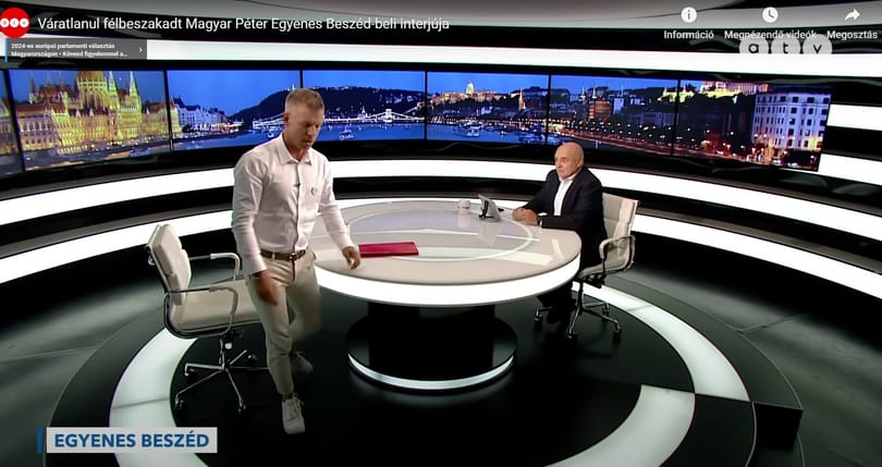 Magyar Péter két hónappal A Nagy Kirohanás után ma este visszatér az ATV stúdiójába