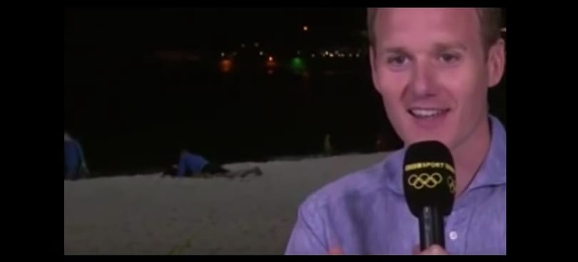Szexelő pár bukkant fel a BBC riói közvetítésében - videó