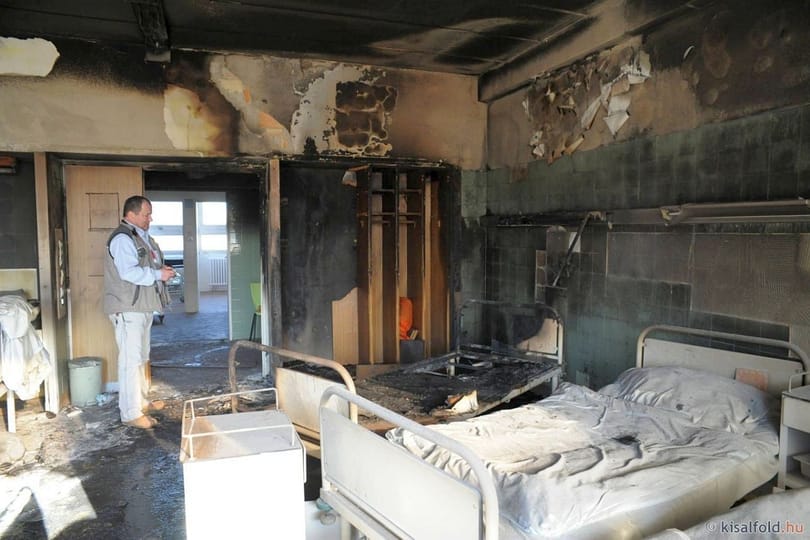 Dühöngő beteg okozhatta a tüzet a győri kórházban - fotók