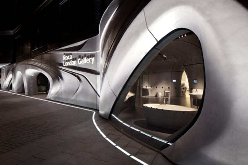 Zaha Hadid fürdőszobaboltja Londonban