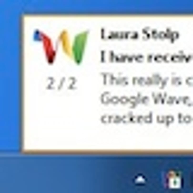 Értesüljön azonnal Google Wave üzeneteiről!