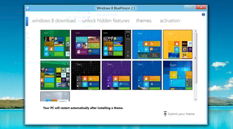 Windows 8 skinek cseréje és tuningolás, egy kattintással