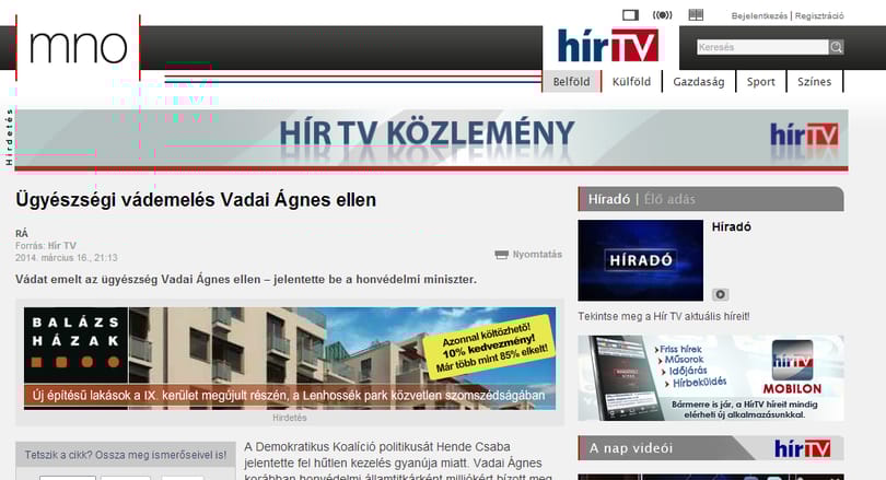 Vádat emeltek Vadai Ágnes ellen?