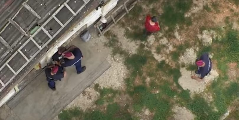 Rendőrségi drón vette videóra egy körözött szabolcsi férfi menekülését és elfogását
