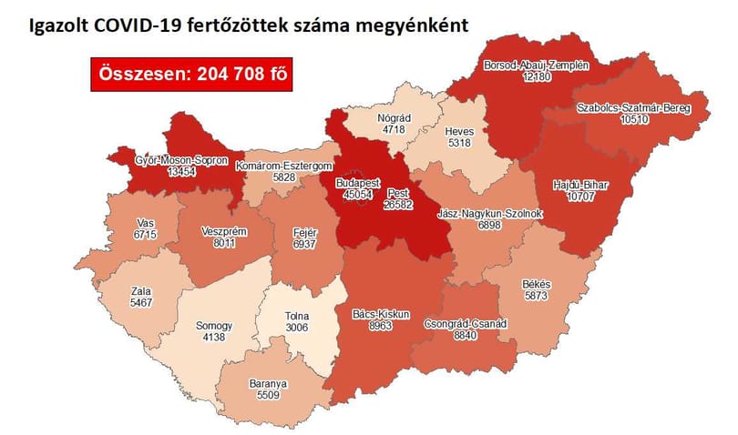 152 koronavírus-fertőzött hunyt el egy nap alatt