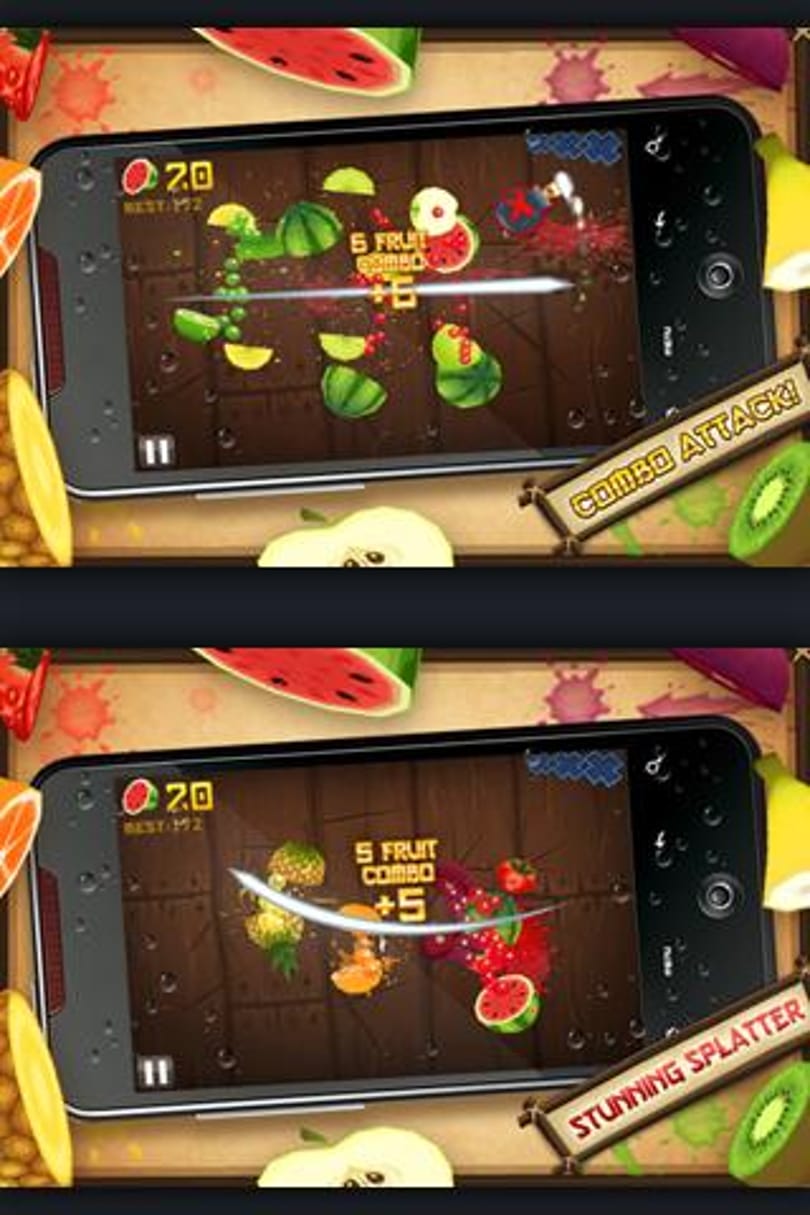 Ingyen Fruit Ninja androidos mobilokra