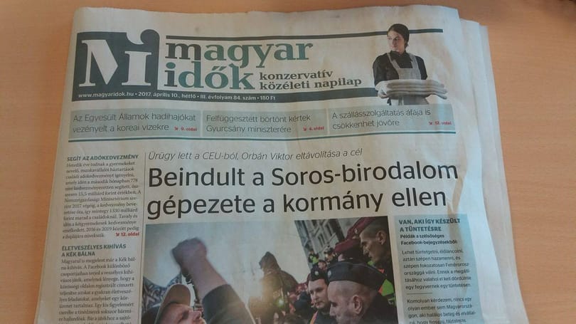 Kitört a Soros-vész a Magyar Időkben - fotók