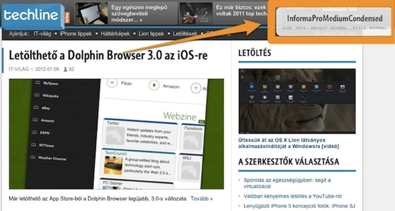 Azonosítson be minden betűkészletet!