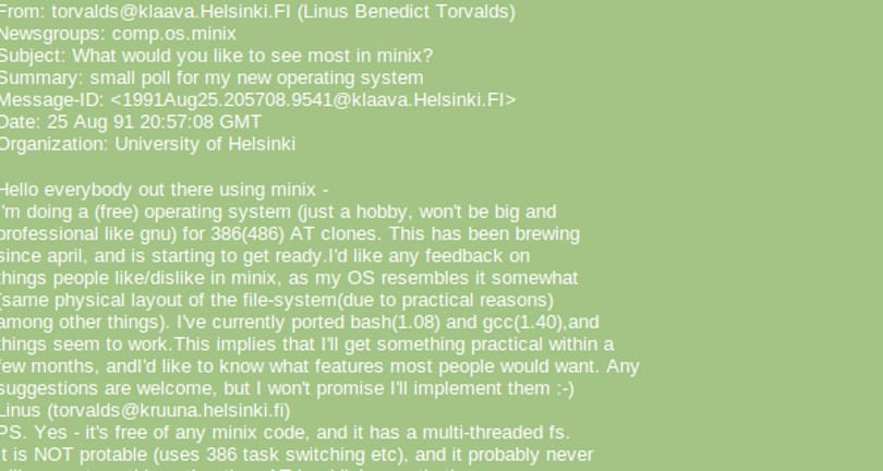 A Linux születése – ezzel a levéllel kezdődött