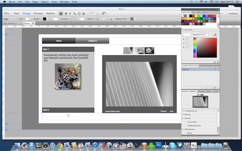 Itt az Adobe Muse: weboldalak készítése, kódok nélkül
