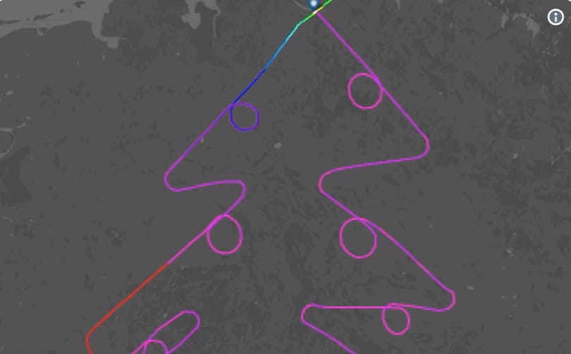 Egy Airbus készítette el a világ legnagyobb karácsonyfáját