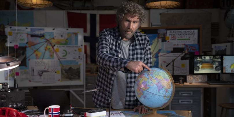 Will Ferrell elektromos autóval rohanja le Norvégiát