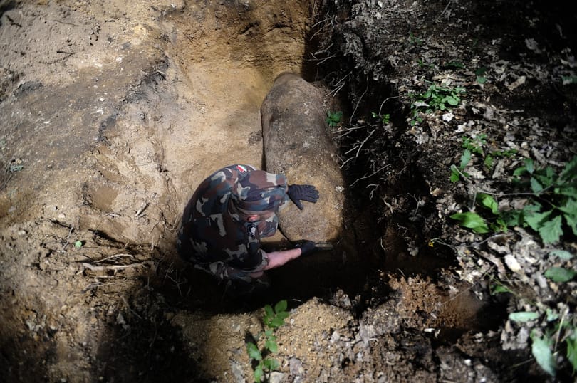 Elloptak egy bombát Vértesszőlősön