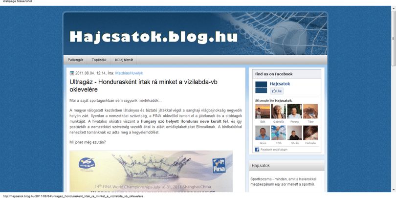 A magyar vízipólósokat hondurasiként tüntették fel a szövetség oklevelein
