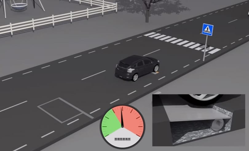 Az intelligens fekvőrendőr csak akkor fegyelmez, ha tényleg gyorsan mész – videó