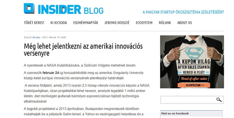 Innovációs verseny: a fődíj 2,5 hónap a NASA kutatóbázisán