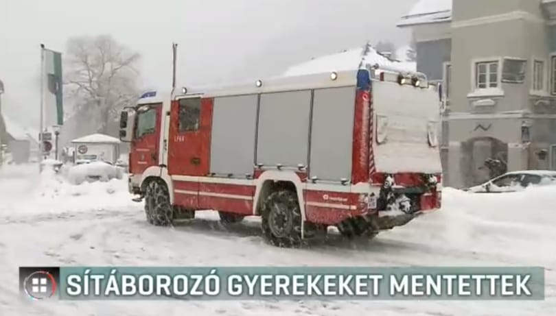 Sítáborozó magyar gyerekeket kellett kimenteni a hó miatt Ausztriában