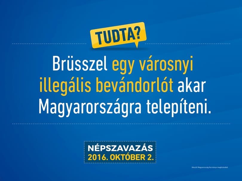 Tudta? Letiltanák a kormány összes menekültes hirdetését