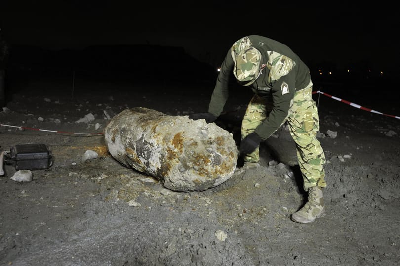 Hatástalanították az egytonnás bombát a IX. kerületben – fotók