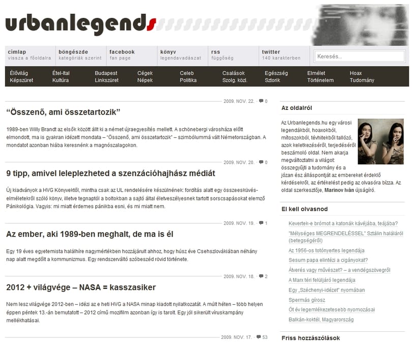 Goldenblog 2009: videó a díjátadóról