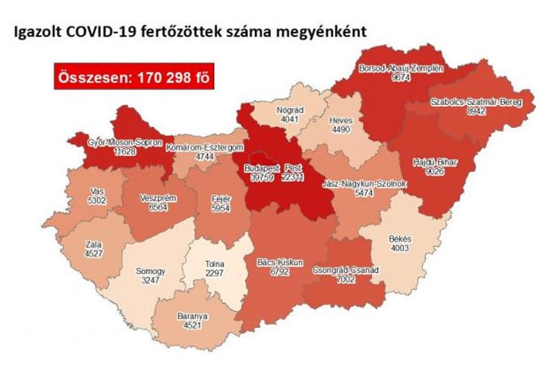 Koronavírus: 121 halott, 4397 új fertőzött Magyarországon