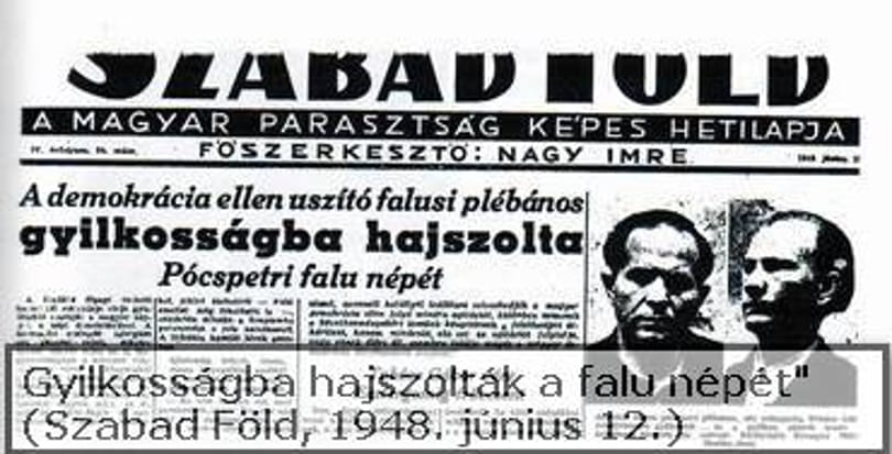 Újratemették a Pócspetri-ügy mártírját