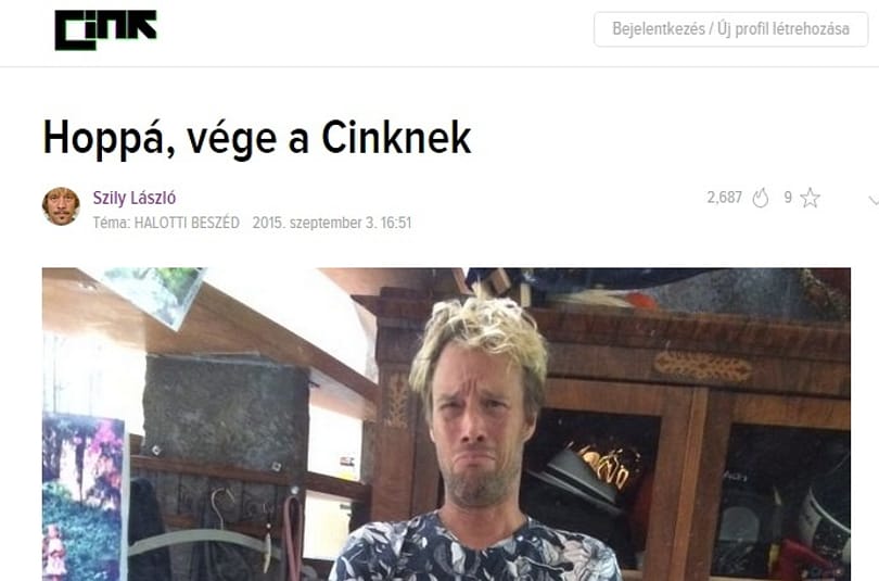 Kár: Itt a vége, bezár a Cink.hu