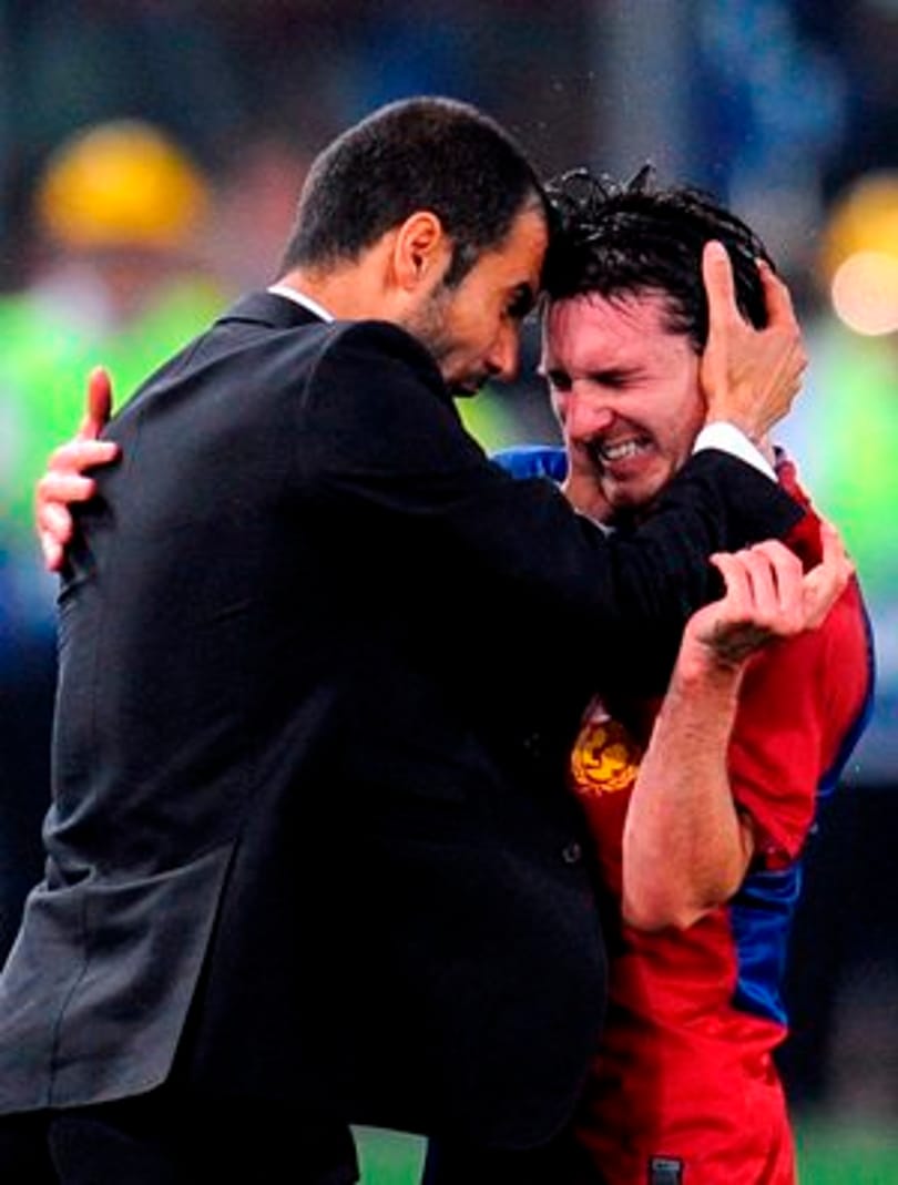 Messi a Facebookon búcsúzik Guardiolától