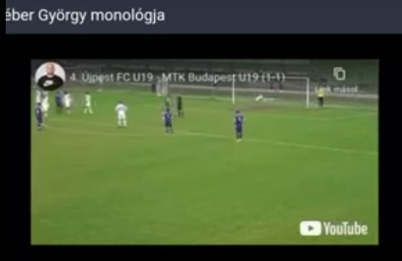 Írásbeli figyelmeztetést kapott az Újpesttől a pálya mellől káromkodó Véber György