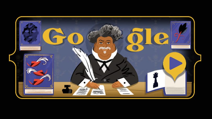 Miért van ma Alexandre Dumas a Google kereső főoldalán?