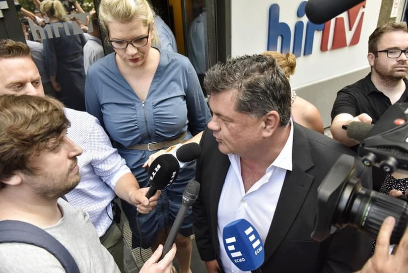 Pár perc alatt zavarták le a HírTV-s hatalomátvételt, videó is van Nyerges beszédéről